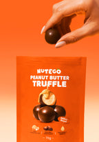 Milk chocolate truffles with peanut cream filling 70g