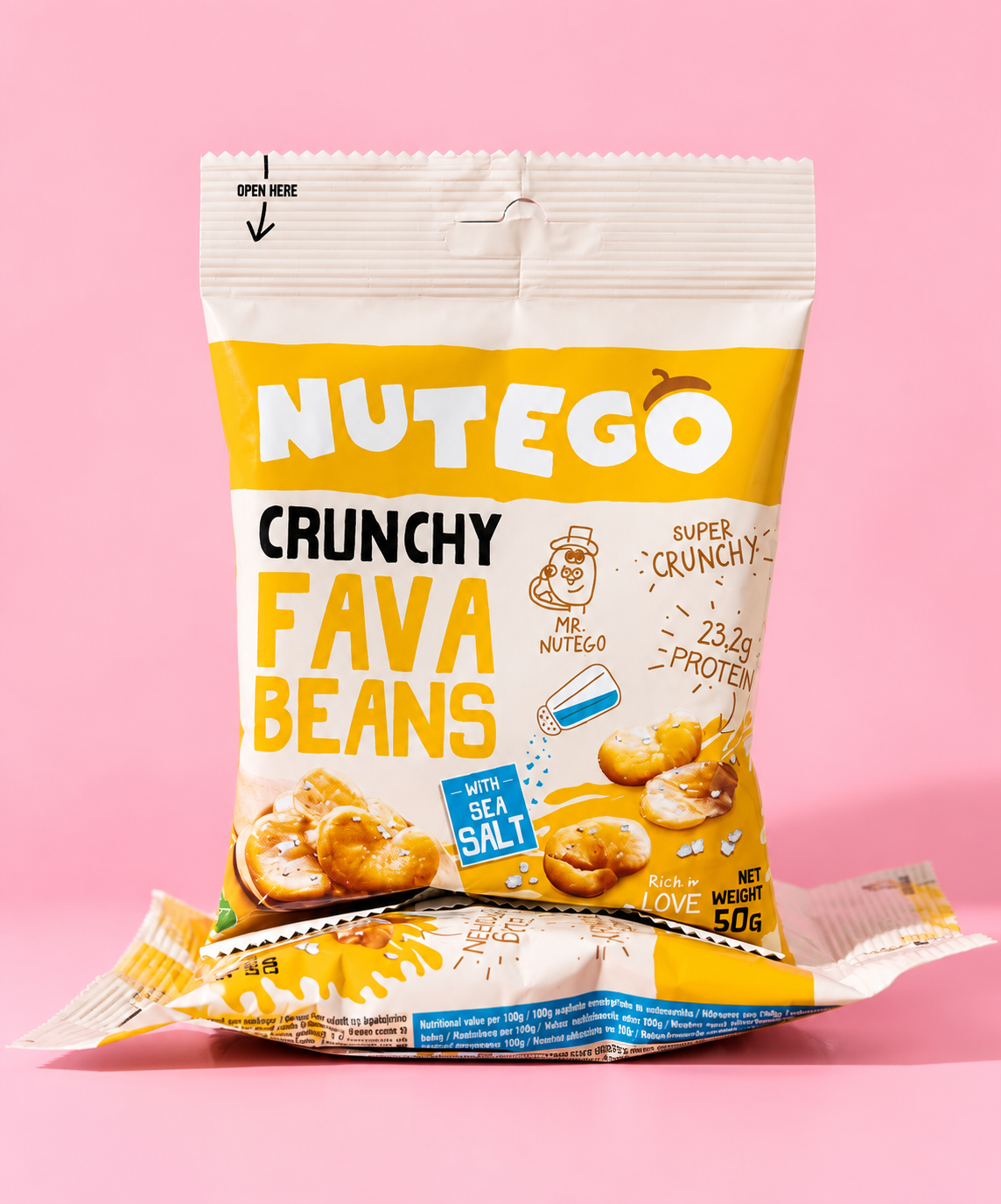 Pupelės su jūros druska 50g